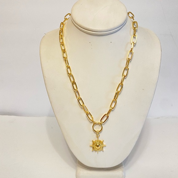 GYPSY STONE STATEMENT FASHION NECKLACE - Picture 6 of 7